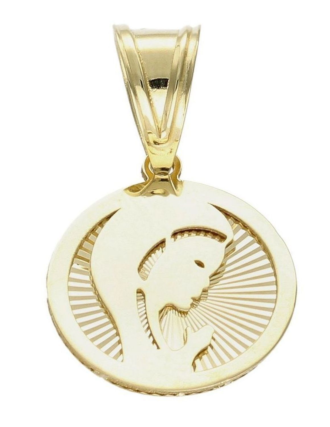 Złota zawieszka 585 medalik wizerunek Matka Boska ZA 7024.jpg